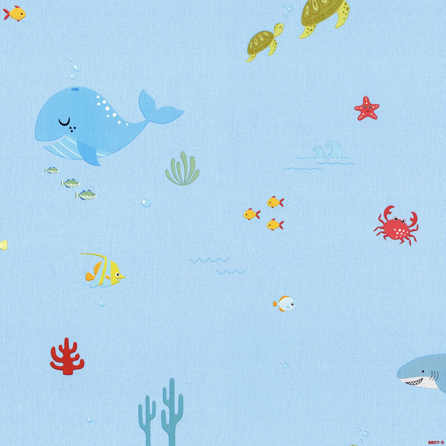 Giấy dán tường phòng trẻ em hoạt tiết đại dương  Albany 6827-2